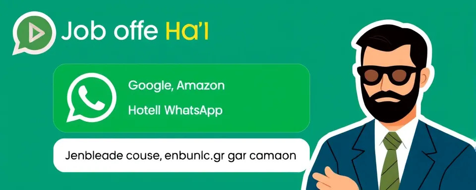 Job Offer on WhatsApp A scammer